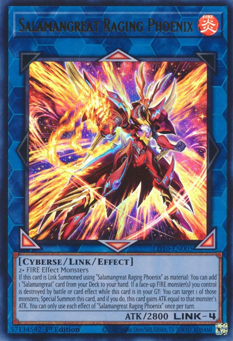 Salamangreat Fénix furioso [LD10-EN005] Ultra raro 