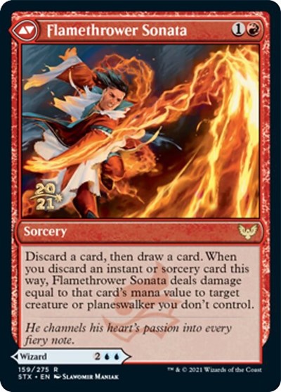 Torrent Sculptor // Sonata lanzallamas [Promociones de prelanzamiento de Strixhaven: School of Mages] 