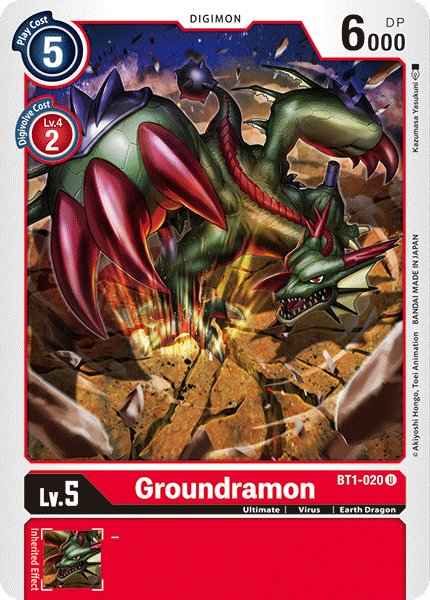 Groundramon [BT1-020] [Lanzamiento de la versión especial Booster 1.0] 