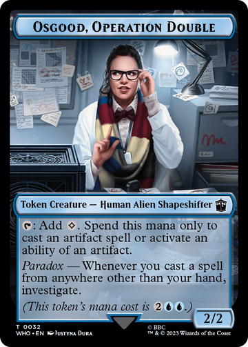Alien // Osgood, Operation Double Double-Sided Token [Doctor Who Tokens] - 0