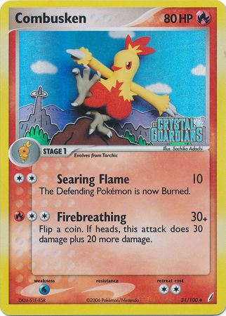 Combusken (31/100) (Estampado) [EX: Guardianes de cristal] 