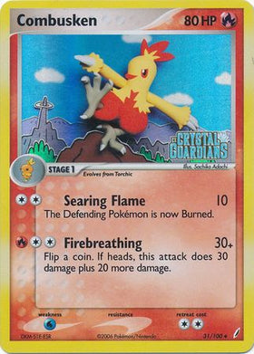 Combusken (31/100) (Estampado) [EX: Guardianes de cristal] 