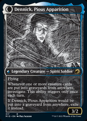 Dennick, Pious Apprentice // Dennick, Pious Apparition (Showcase Eternal Night) [Innistrad: Midnight Hunt] - 0