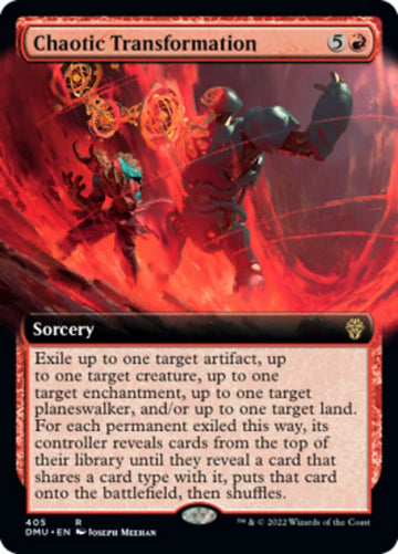 Transformación caótica (arte extendido) [Dominaria United] 
