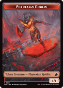 Cat (0027) // Phyrexian Goblin Double-Sided Token [Foundations Tokens]-2