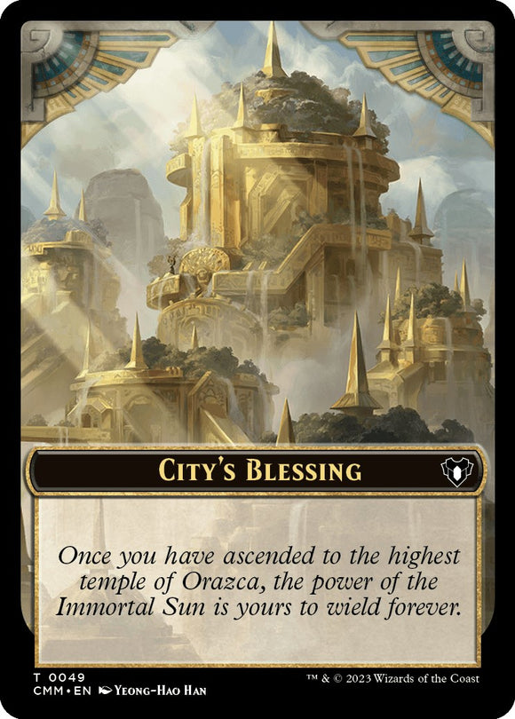 Bendición de la ciudad // Ficha de rata de doble cara [Fichas de Commander Masters] 