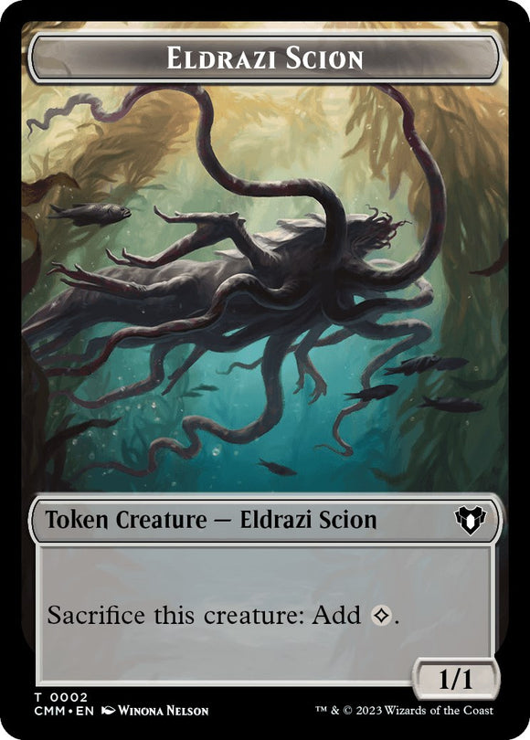 Vástago Eldrazi // Ficha de doble cara de demonio [Fichas de comandante maestro] 