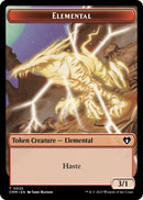 Elemental (0025) // Cat (0005) Double-Sided Token [Commander Masters Tokens]-1