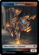 Elemental (0037) // Human Soldier Double-Sided Token [Commander Masters Tokens]-1