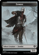 Zombie (0019) // Demon Double-Sided Token [Commander Masters Tokens]-1