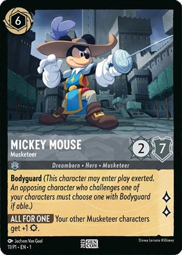 Mickey Mouse - Mosquetero (GenCon 2023) (11) [Tarjetas promocionales] 