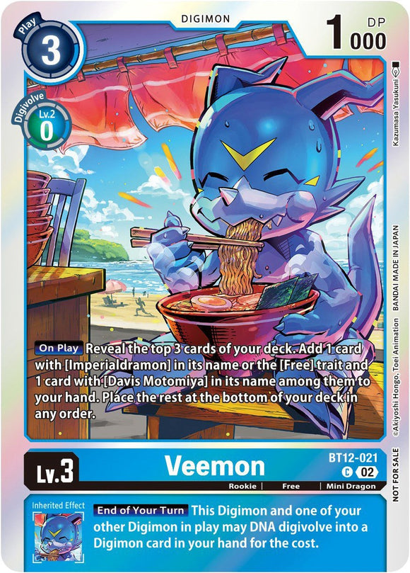Veemon [BT12-021] (Gen Con 2023) [Tarjetas promocionales] 