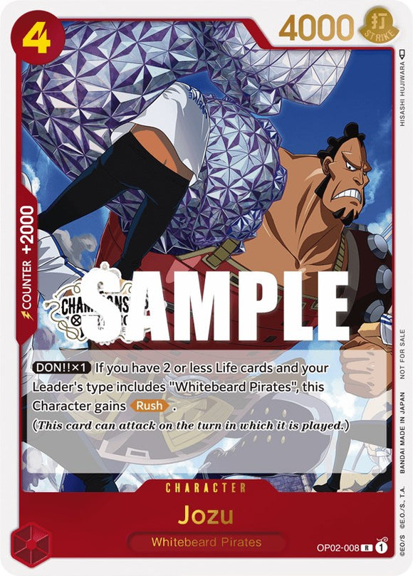 Jozu (Paquete de participación en el campeonato de la tienda vol. 2) [Tarjetas de promoción de One Piece] 