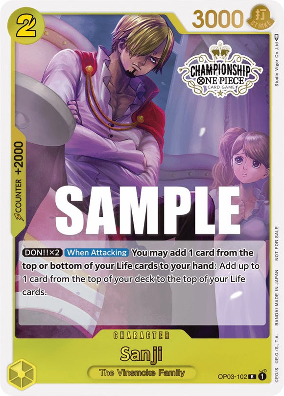 Sanji (Paquete de participación en el campeonato de la tienda vol. 2) [Tarjetas de promoción de One Piece] 