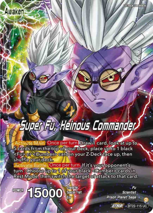 Fu // Super Fu, comandante atroz (BT22-115) [Golpe crítico] 