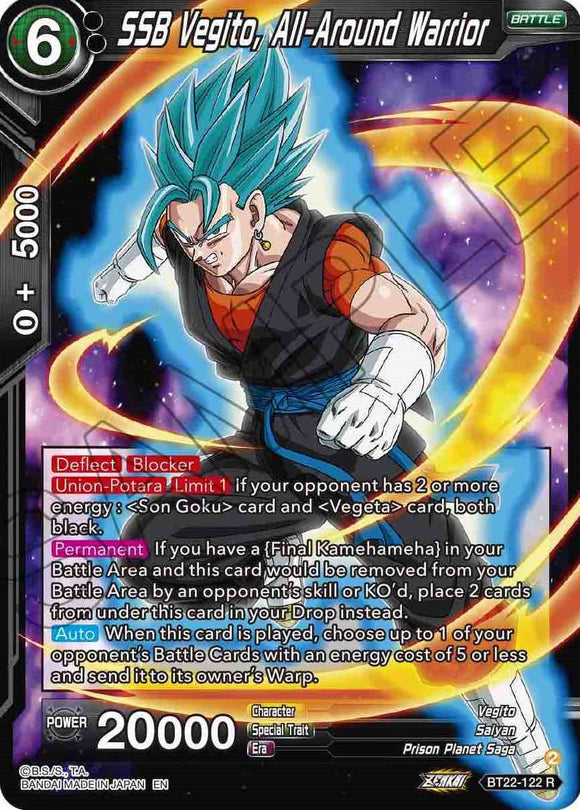 SSB Vegito, guerrero todoterreno (BT22-122) [Golpe crítico] 