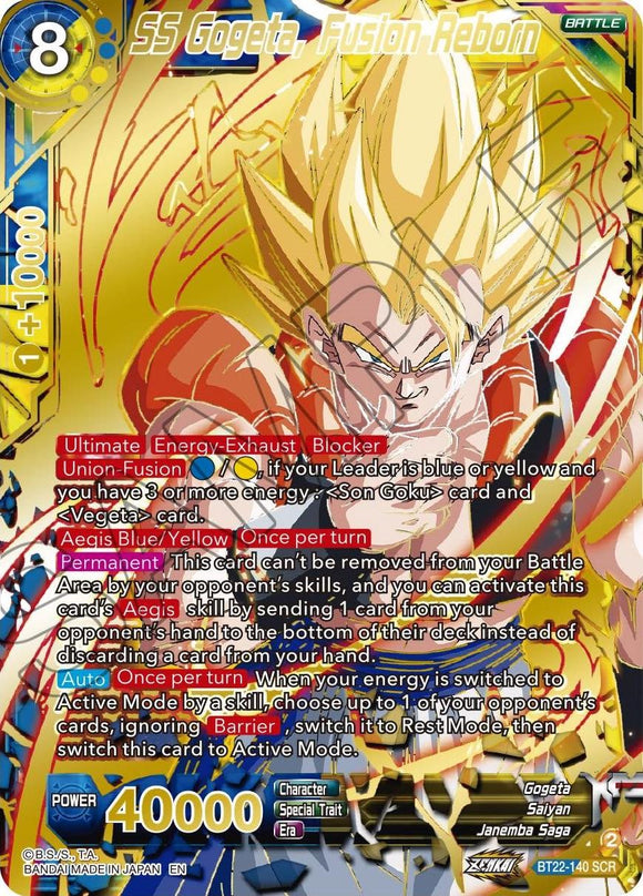 SS Gogeta, Renacimiento de la Fusión (BT22-140) [Golpe Crítico] 