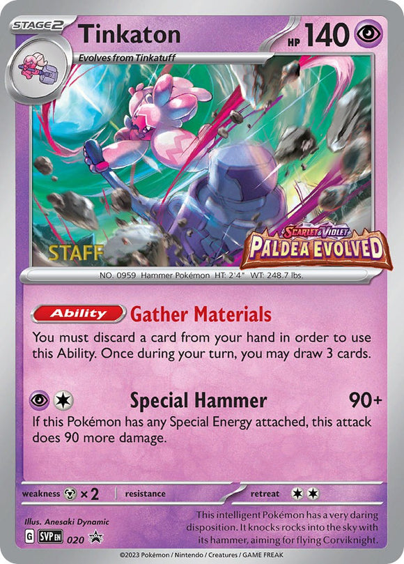 Tinkaton (020) (Promoción del personal) [Scarlet &amp; Violet: Black Star Promos] 