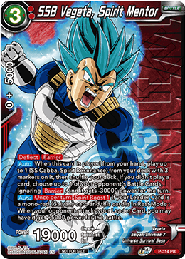 SSB Vegeta, Spirit Mentor (sello de ganador) (P-314) [Tarjetas de promoción de torneos]