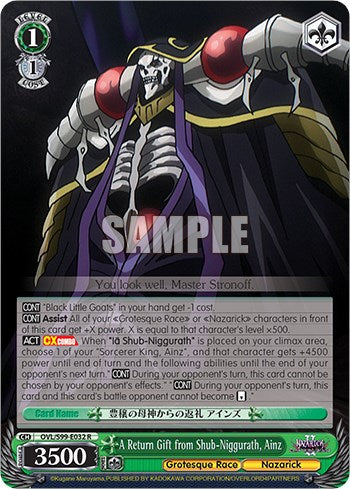 Un regalo de regreso de Shub-Niggurath, Ainz [Nazarick: Tomb of the Undead Vol.2] 