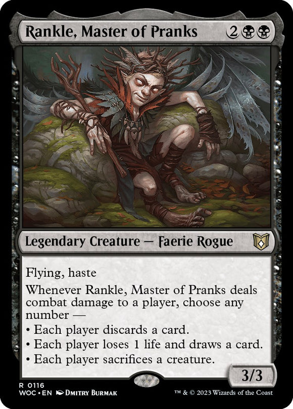 Rankle, maestro de las bromas [Comandante de Wilders of Eldraine] 