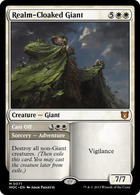 Gigante encapuchado // Desechar [Comandante de Wilds of Eldraine] 