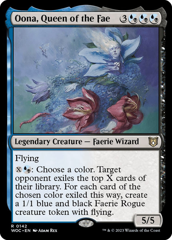 Oona, reina de las hadas [Comandante de las Tierras Salvajes de Eldraine] 