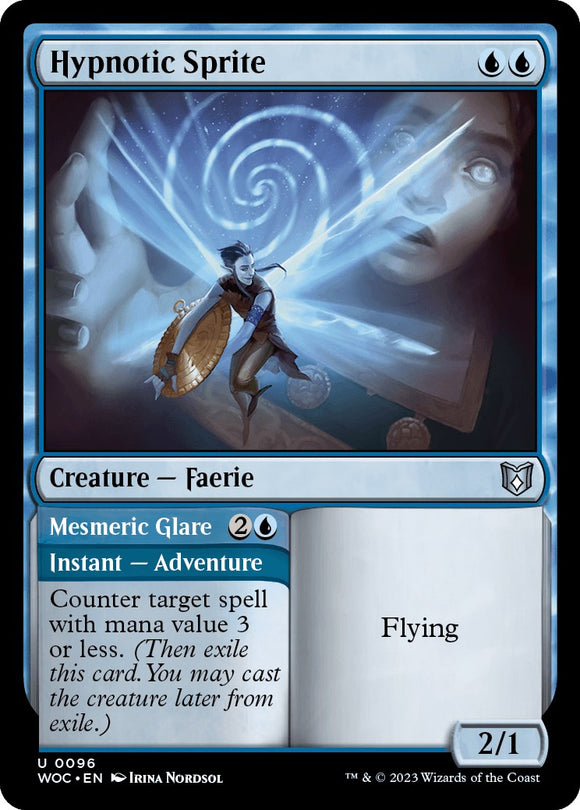 Sprite hipnótico // Mirada hipnótica [Comandante de Wilds of Eldraine] 