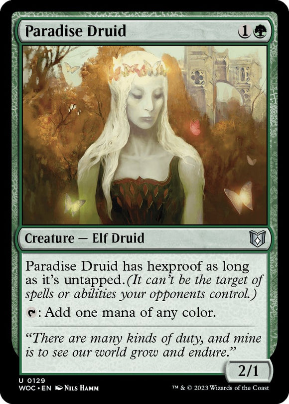 Druida del Paraíso [Comandante de Wilders of Eldraine] 