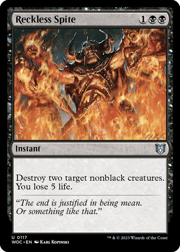 Rencor temerario [Comandante de Wilders of Eldraine] 