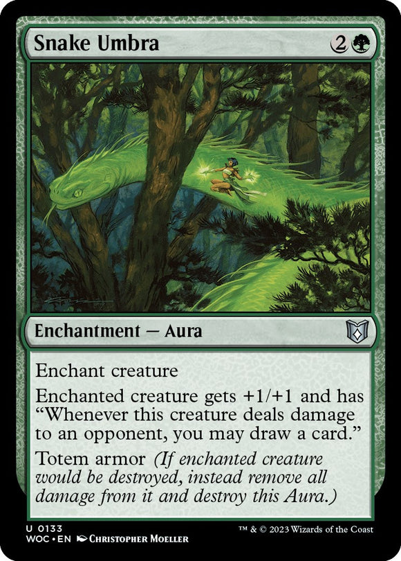 Serpiente Umbra [Comandante de Wilders of Eldraine] 