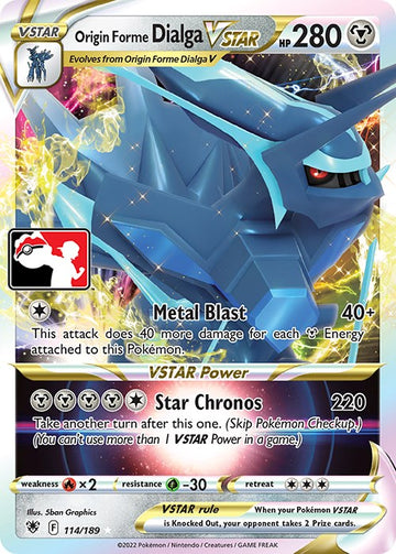 Forma de origen Dialga VSTAR (114/189) [Paquete de premios Serie tres] 