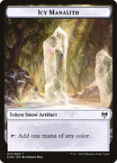 Dwarf Berserker // Icy Manalith Double-Sided Token [Kaldheim Tokens]-2