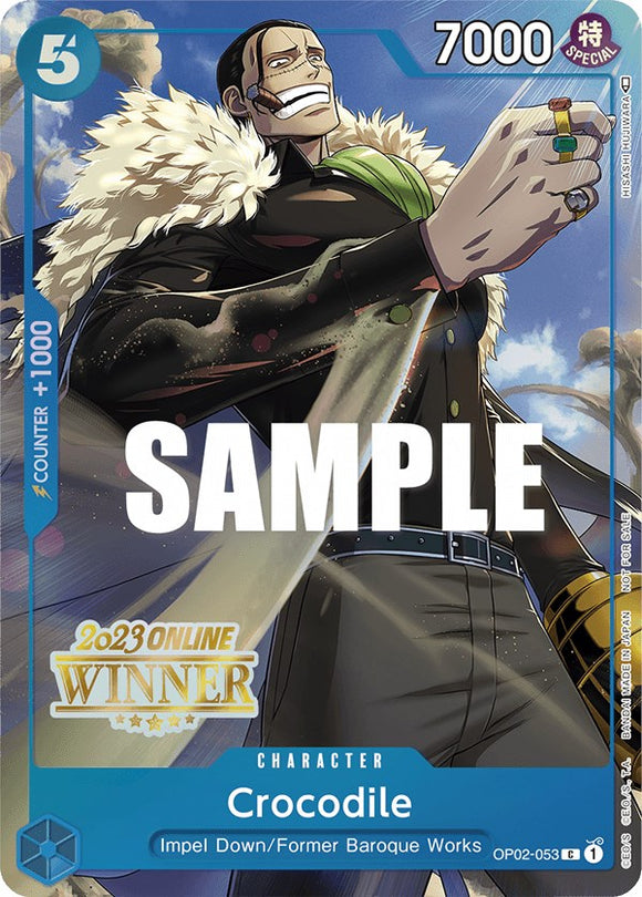 Cocodrilo (Regional en línea 2023) [Ganador] [Tarjetas promocionales de One Piece] 