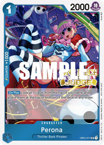 Perona (Judge Pack Vol. 2) [Tarjetas promocionales de One Piece] 