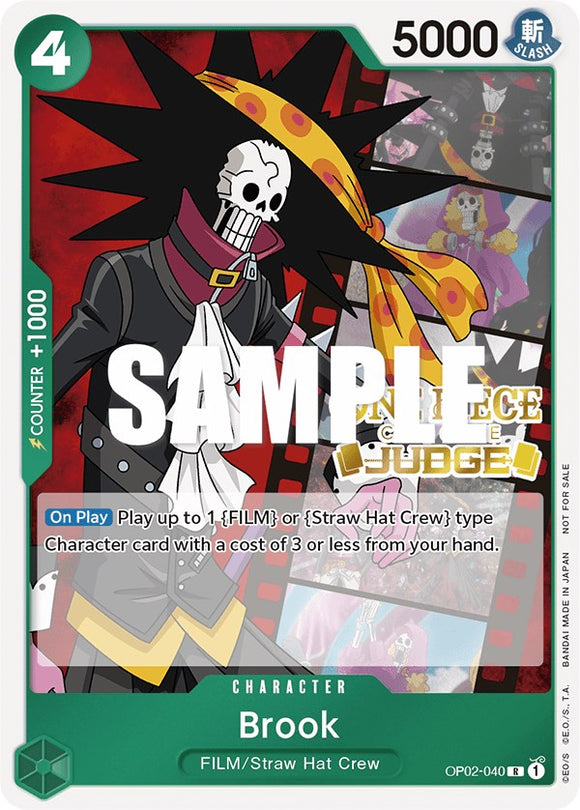 Brook (Judge Pack Vol. 2) [Tarjetas promocionales de One Piece] 
