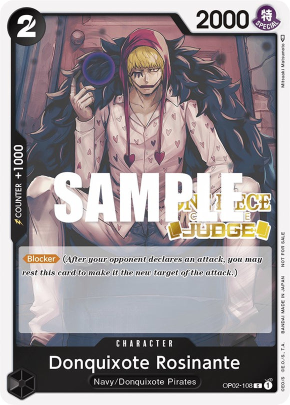 Donquixote Rosinante (Judge Pack Vol. 2) [Tarjetas promocionales de One Piece] 