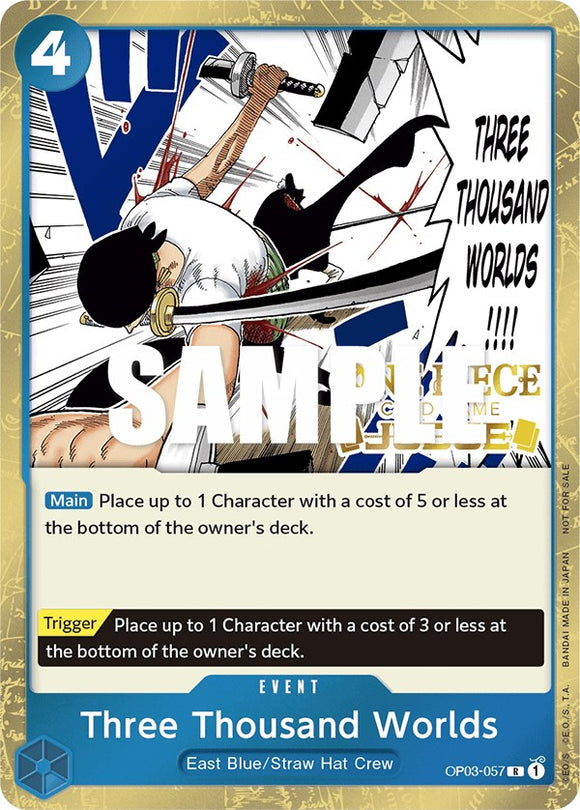 Tres mil mundos (Paquete de jueces vol. 2) [Tarjetas promocionales de One Piece] 