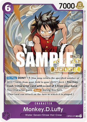 Monkey.D.Luffy (Judge Pack Vol. 2) [Tarjetas promocionales de One Piece] 