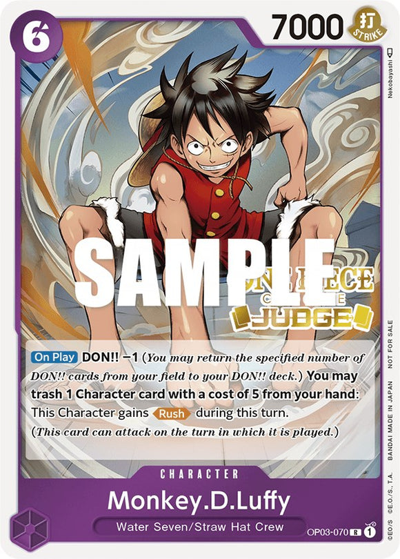 Monkey.D.Luffy (Judge Pack Vol. 2) [Tarjetas promocionales de One Piece] 