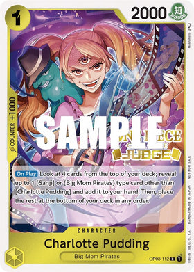 Charlotte Pudding (Judge Pack Vol. 2) [Tarjetas promocionales de One Piece] 