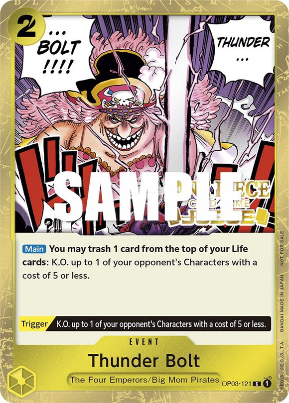 Thunder Bolt (Judge Pack Vol. 2) [Tarjetas promocionales de One Piece] 