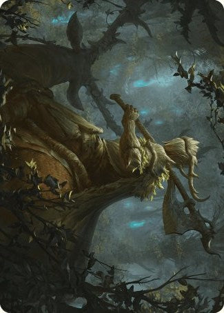 Tarjeta de arte de jinete verde [Serie de arte Wilds of Eldraine] 