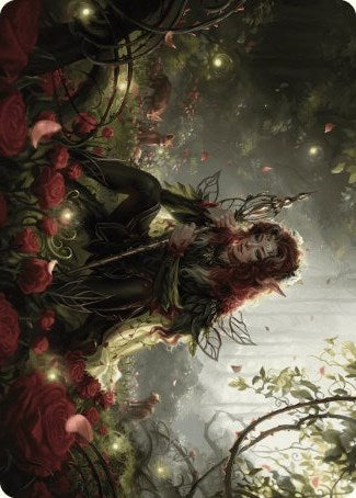 Tarjeta de arte de Yenna, regente de dientes rojos [Serie de arte Wilds of Eldraine] 