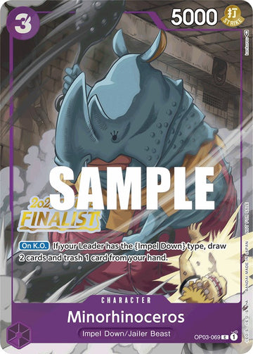 Minorhinoceros (Regional Offline 2023) [Finalista] [Tarjetas de promoción de One Piece] 