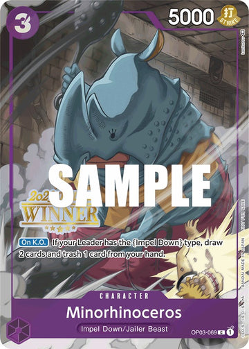 Minorhinoceros (Regional Offline 2023) [Ganador] [Tarjetas de promoción de One Piece] 