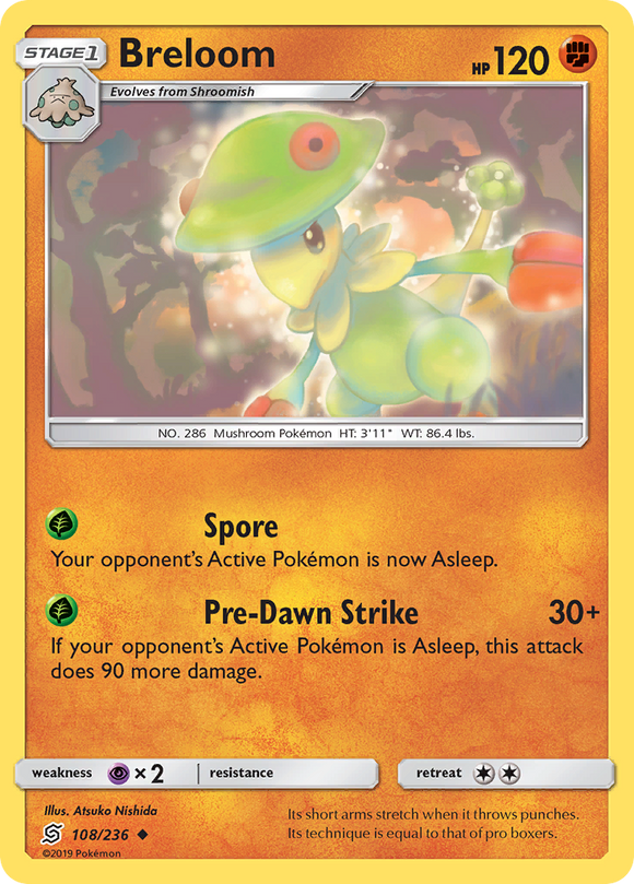 Breloom (108/236) [Sol y Luna: Mentes unificadas] 