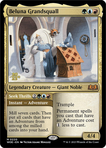Beluna Grandsquall // Seek Thrills [Wilds of Eldraine Prerelease Promos] - 0