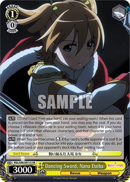Espada danzante, Nana Daiba (RSL/S98-E011S SR) [Revista Starlight La Película] 