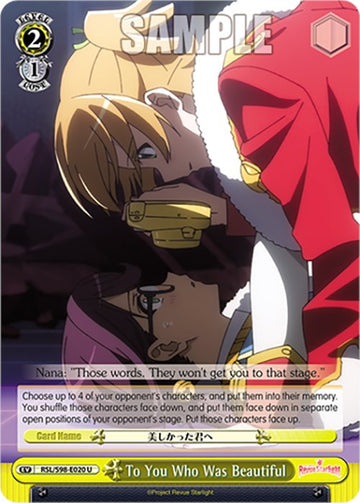 A ti que eras hermosa (RSL/S98-E020 U) [Revue Starlight La Película]